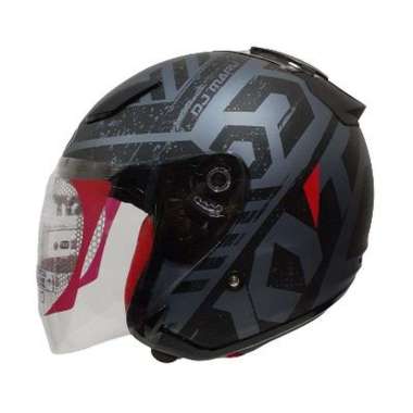 KYT DJ MARU SERI 16 BLACK DOFF KYT DJMARU SINGLE VISOR ORIGINAL KYT L BLACK DOFF