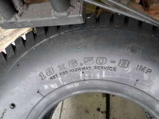 Ban ATV R8 RING 8 UK 18x6.5-8 MOBIL GOLF BUGGY ROVER DEPAN DELI TIRE 16x6.5-8