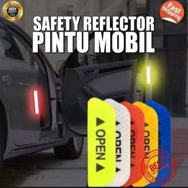 kaca spion jazz brio mobilio hrv brv STICKER PINTU anti tabrak isi 4 Putih