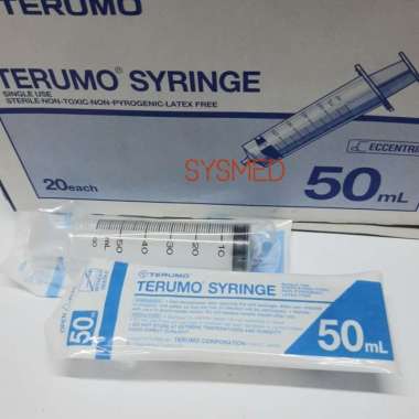 Disposible Syringe 50 Cc Terumo .Syringe 50Ml Terumo Lubang Pinggir