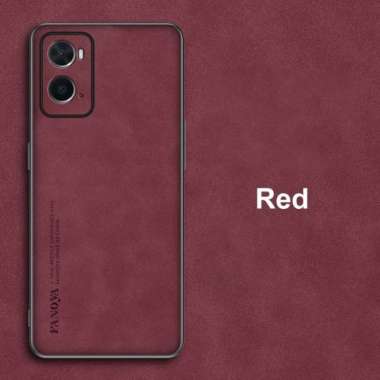 OPPO A36 / A76 / A96 FANOYA PREMIUM NAPPA LEATHER SOFT CASE OPPO A76 Red