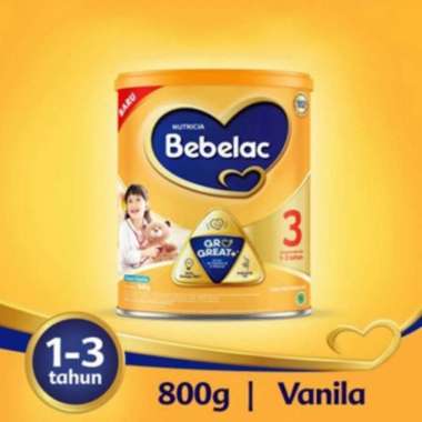 Promo Harga Bebelac 3 Susu Pertumbuhan Vanila 800 gr - Blibli