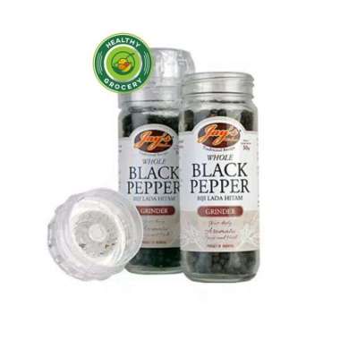 Jay's Whole Black Pepper Grinder 50gr / Jays Biji Lada Hitam Grinder
