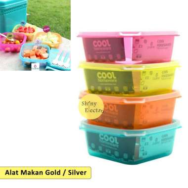 Murah Claris Lunch 750 mL Box Food Storage Plastik Persegi Kotak Makan 750 mL