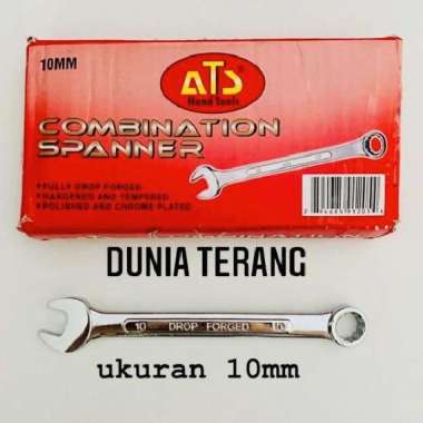 Kunci Ring Pas ATS 10 mm - Kunci Kombinasi 10mm - Combination Spanner