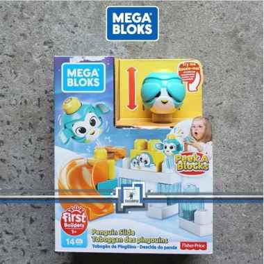 Mega Bloks Peek a Blocks Artic Penguin Slide Duplo Fisher Price Blocks