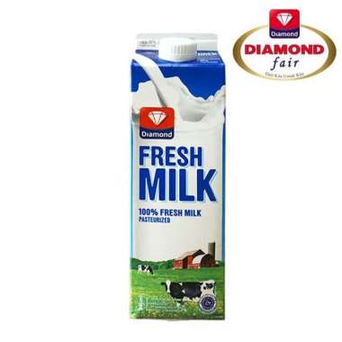 Susu Diamond FRESH MILK Plain Susu Segar Pasteurisasi Full Cream 946ml