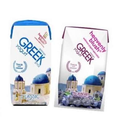 Yogurt Heavenly Blush GREEK Yogurt Drink 200ml - Varian Rasa:_ Blueberry