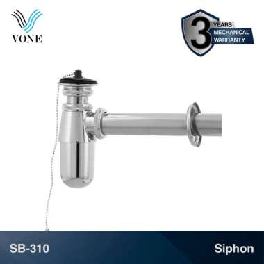 VONE Sifon Wastafel Botol Pipa Pembuangan Manual Trap SB-310 Stainless