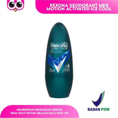 [ ICE COOL 45 ML ] REXONA DEODORANT MEN MOTION ACTIVATED ICE COOL 45 ML / ROLL ON