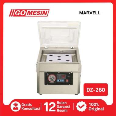 GOMESIN VACUUM SEALER GM DZ 260 MESIN VAKUM SEGEL PLASTIK MAKANAN DZ-260 ORIGINAL