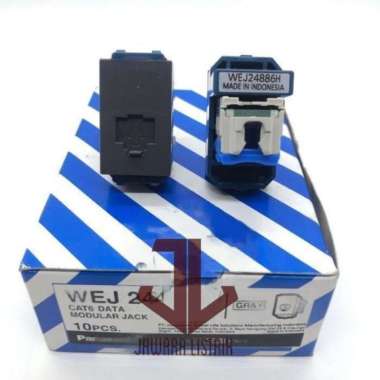 MATA DATA CAT5E PANASONIC WEJ 2488H HITAM BLACK GREY