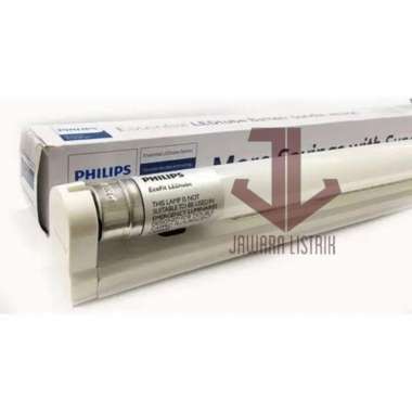 PHILIPS TL LED KAP KOMPLIT BATTEN TUBE ECOFIT T8 SET 16 WATT Putih - BUBLE