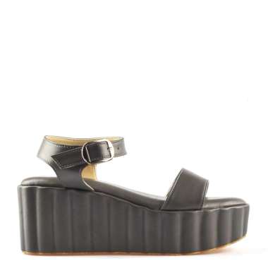 AMANTE Gilda Sandal Wanita Wedges - Charcole 38 Charcole