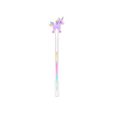 OEM SK-A44 Pulpen Gel 0.5mm Karakter Angsa Tinta Rainbow Pena Pelangi Lucu / Alat Tulis Sekolah Draw