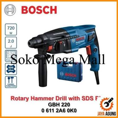 Hemat Bosch Mesin Bor Beton GBH220 / Rotary Hammer SDS Plus GBH 220