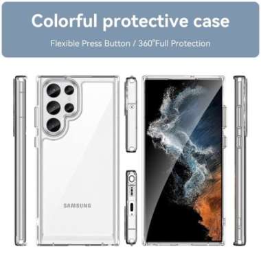 SAMSUNG S23 ULTRA S23 PLUS S23 CASE ELECTROPLATING COLORFUL CASE SAM S23 PLUS CLEAR