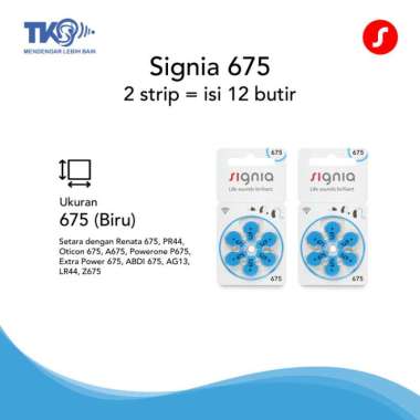 2 Roll Baterai Alat Bantu Dengar Signia S675