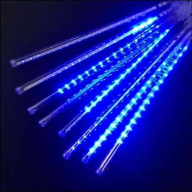 Lampu Gantung Hias Meteor Warna Warni Lampu Cafe Lampu Hias Outdoor Biru