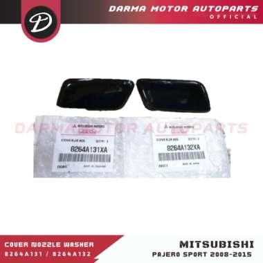 COVER NOZZLE WASHER HEADLAMP LAMPU DEPAN PAJERO SPORT 2008-2015 ASLI KANAN PUTIH