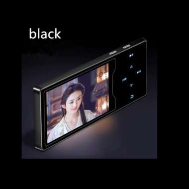 RUIZU D08 8GB MP3 MP4 Digital Audio Player HIFI DAP Speaker FULL METAL Black Black