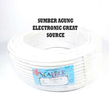 Kabel Tipe 2x2.5 Kawat Tebal Panjang 100 Scalper Cable Listrik CCTV Murah Grosir Ecer