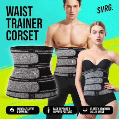 SVRG. Waist Trainer Corset - Korset Pembakar Lemak Pelangsing Perut 3XL