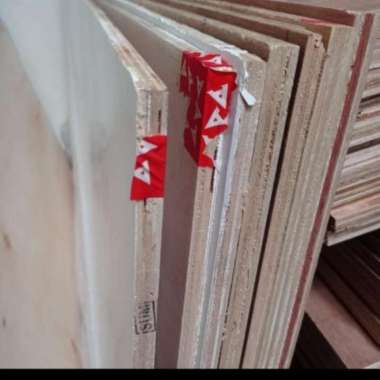 Triplek Melamin Trimin Papan 18mm 18 mm 120 x 240 cm 1 Sisi Putih Doff