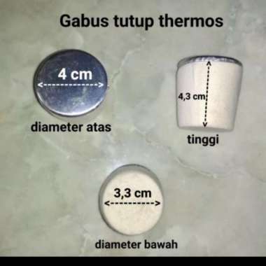 Tutup Thermos Air Panas Gabus Kayu Sumbat Termos BM Beruang Mas