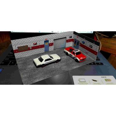 Part 5 Diorama Papercraft Garasi Diorama diecast hotwheels tomica matchbox jada dll