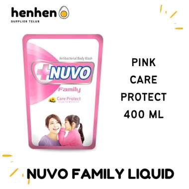 NUVO FAMILY SABUN CAIR 400 ML 6 VARIAN PINK- CARE