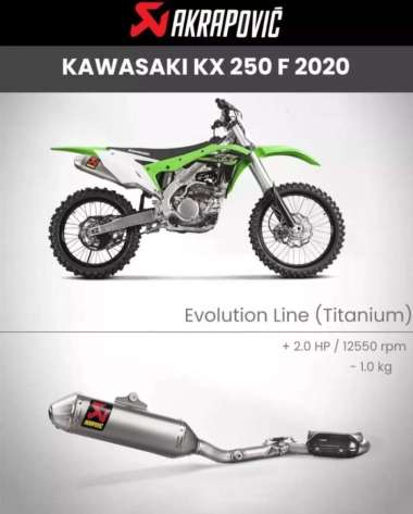 Knalpot Akrapovic Evolution Line Titanium KX 250 F & WR 250 F ORIGINAL 40/30