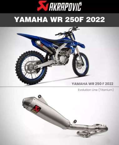 Knalpot Akrapovic Evolution Line Titanium KX 250 F & WR 250 F ORIGINAL 40/36