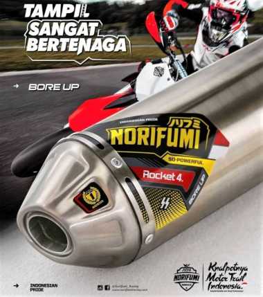 Knalpot NORIFUMI BORE UP Stainless KLX 150 CRF 150 WR 155 Dtracker 150 JUMPZ CRF 150