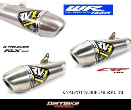 Knalpot Norifumi ORIGINAL RV1 T3 KLX 150 DTRACKER 150 CRF 150 WR 155 CRF 150