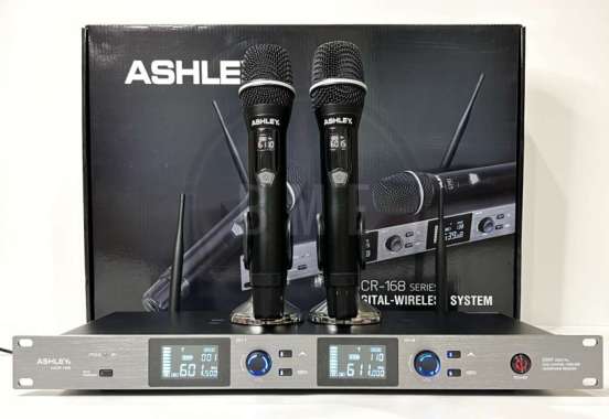 mic wireless ASHLEY MCR 168 anti feedback merah