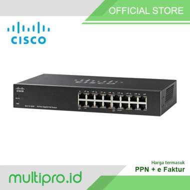 Cisco SG110-16HP 16-Port PoE Gigabit Switch - Cisco+Smartnet