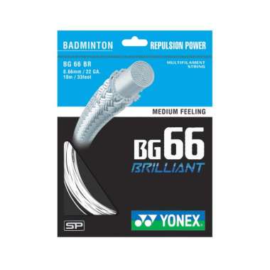 YONEX BADMINTON NYLON STRING BG 66 BRILIANT WHITE