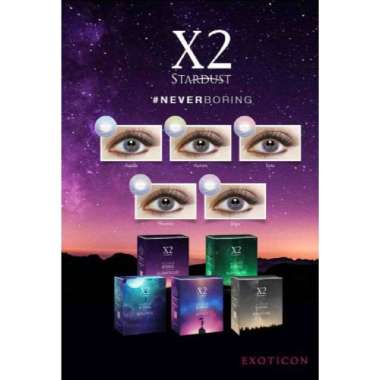 Lensa Kontak Softlens X2 Stardust Minus