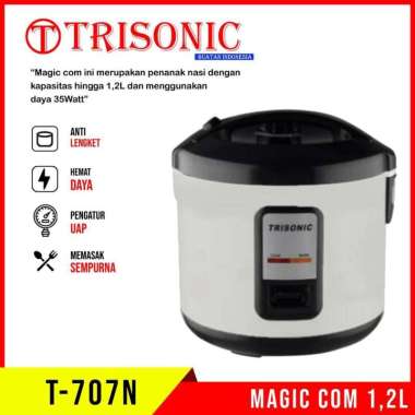 Trisonic T 707 N Rice Cooker Magic Com Mini 1.2 Liter T707N Magicom