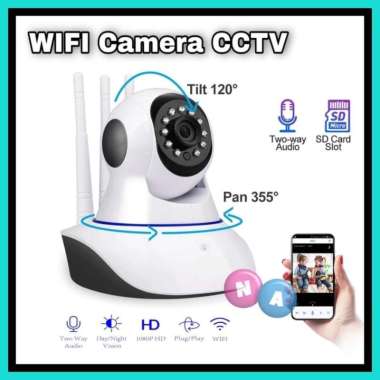 Smart Ip Camera CCTV Infrared - Kamera CCTV Wifi 3 Antena TANPA MEMORY
