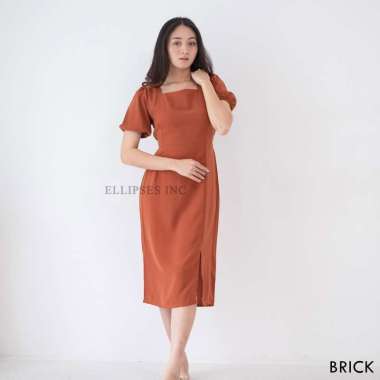 ELLIPSESINC Kayla Dress XL BRICK