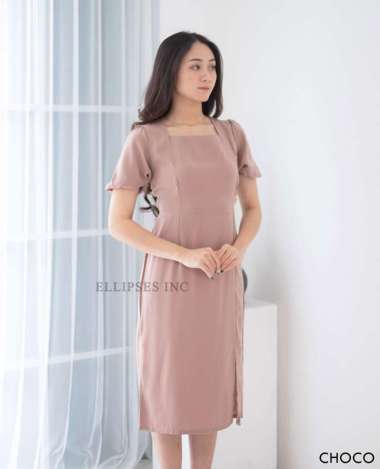ELLIPSESINC Kayla Dress XL CHOCO