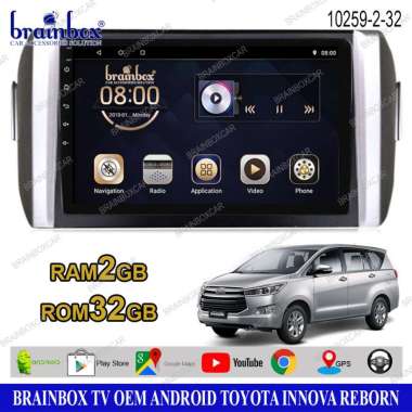 Brainbox TV Mobil OEM Toyota Innova 2020 Android Headunit Tape Mobil Head Unit 2GB + 32GB