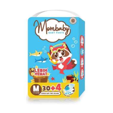MOMBABY BABYPANTS DIAPERS M30 + 4