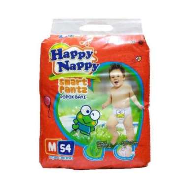 Promo Harga Happy Nappy Smart Pantz Diaper M54 54 pcs - Blibli