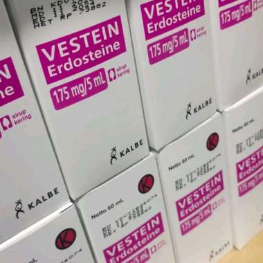 VESTEIN 175MG/5ML ERDOSTEINE SYRUP PERBOX SIRUP KERING