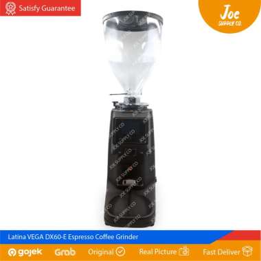 Latina VEGA DX60E Espresso Coffee Grinder Electric Flatt Burrss 60mm Display LED Hitam