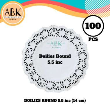 DOILIES PAPER 5.5 INCH | KERTAS DOILY 14CM | ALAS TOPLES