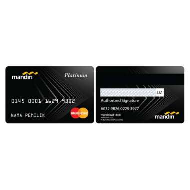 Kartu EMONEY MANDIRI Design Credit Card Kartu Mandiri Platinum 3 Kartu Etoll e toll E Money E-money 